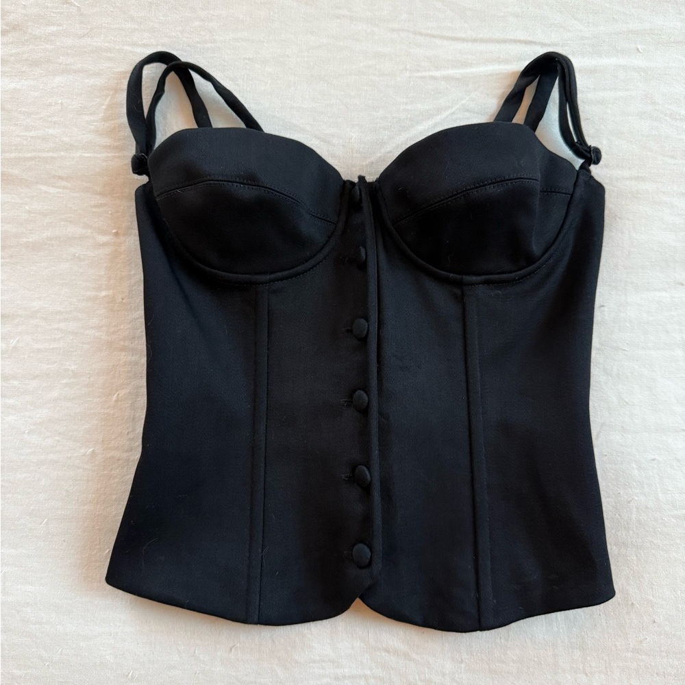Mirror Palais Black Corset Top